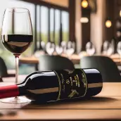 Étiquette personnalisée mariage élégante, noir mat et doré, pour cuvée unique