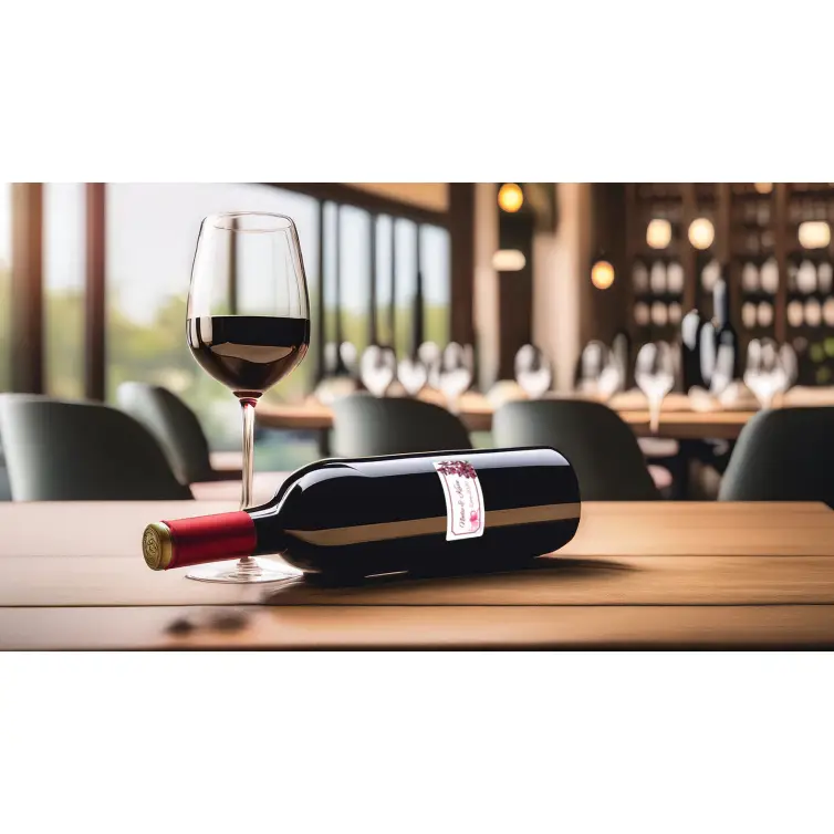 Étiquette personnalisée mariage fleurs et cœurs, élégance florale sur format compact