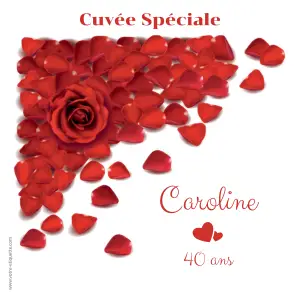 premium semi-gloss paper printing, adjustable square format, perfect for special cuvée or personalized gift