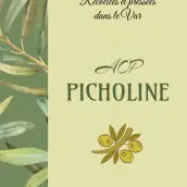 Étiquette personnalisée huile d’olive, élégance nature sur format vertical