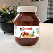 Custom label for chocolate spread jar (Nutella-style) Modern design