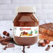 Étiquette personnalisée pour pot de Nutella 200 g Design moderne et gourmand