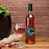 Étiquette personnalisée ronde pour annonce de grossesse, modèle échographie