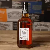 Étiquette personnalisée pour bouteille de vin – Design musical élégant pour vin de Bordeaux