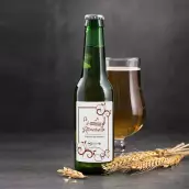 Étiquette personnalisée pour bouteille de vin – Design musical élégant pour vin de Bordeaux