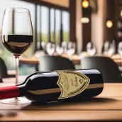 Étiquette personnalisée anniversaire, forme blason emblématique style grand cru