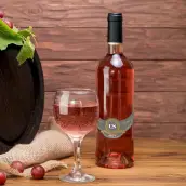 Étiquette personnalisée collerette champagne, design or et argent