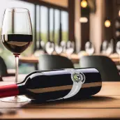 Custom champagne neck label, brushed silver design with photo