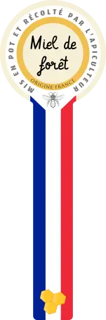 Bande de garantie personnalisée pour miel, design tricolore