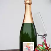 Étiquette personnalisée anniversaire enfant – Ballons en forme de cœur pour une fête inoubliable