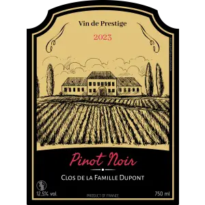 ideale per bottiglie di Pinot Nero e cuvée di prestigio
