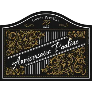 idéale pour bouteille de fête ou cadeau d’exception