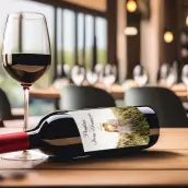 Étiquette personnalisée mariage, photo champêtre, finition ultra brillante