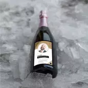 Étiquette personnalisée anniversaire, design graphique moderne avec photo