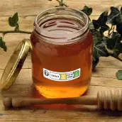 Mandatory sorting label, capsule and glass jar