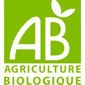Étiquette personnalisée mention AB, logo Agriculture Biologique