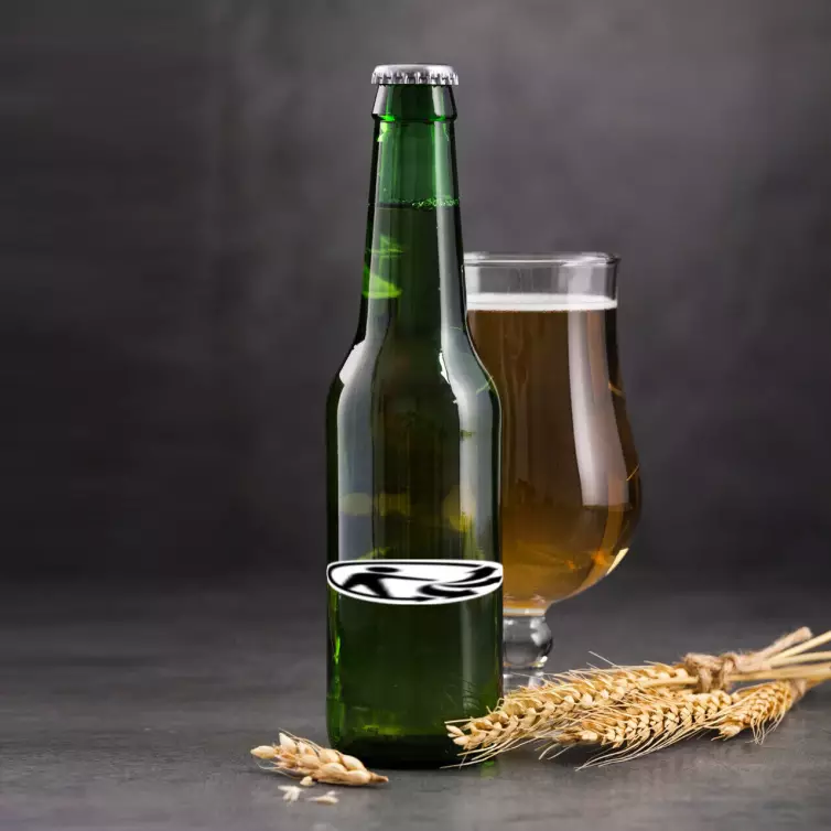 Étiquette personnalisée mention Triman, pictogramme recyclage officiel