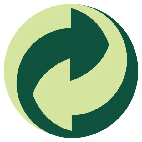 Étiquette personnalisée logo recyclage, mention obligatoire