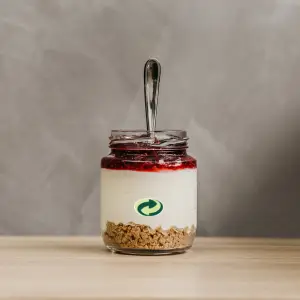 custom recycling label, mandatory logo