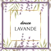 Étiquette personnalisée bougie lavande