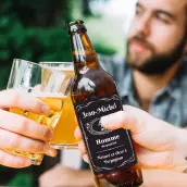 Étiquette personnalisée humour homme – Cadeau original pour anniversaire ou fête