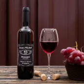 Étiquette personnalisée humour homme – Cadeau original pour anniversaire ou fête