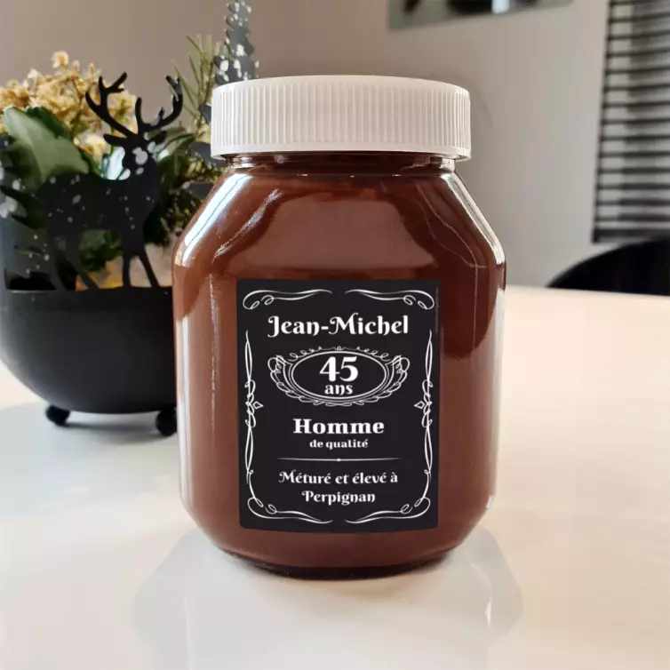 Étiquette personnalisée humour homme – Cadeau original pour anniversaire ou fête