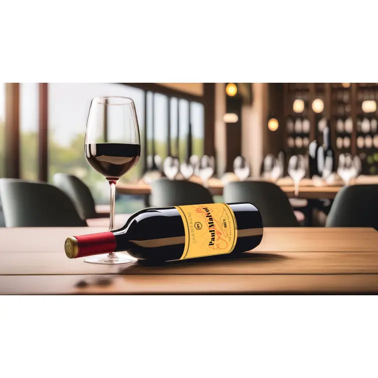 Étiquette personnalisée pour champagne, élégance sur-mesure