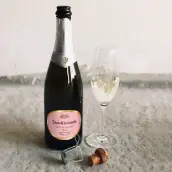 Étiquette personnalisée ovale pour bouteille de champagne