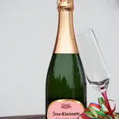 Étiquette personnalisée ovale pour bouteille de champagne