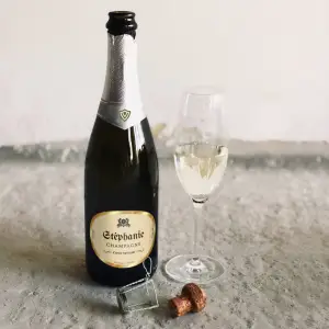 personalisierte ovale champagneretikette