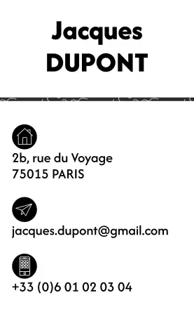 Étiquette personnalisée pour bagage