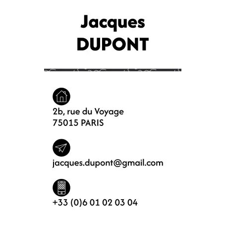 Étiquette personnalisée pour bagage