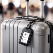 Étiquette personnalisée pour bagage