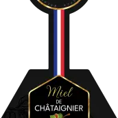 Étiquette personnalisée hexagonale noire pour pot de miel