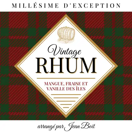 Étiquette personnalisée pour rhum au style élégant