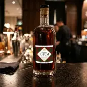 Étiquette personnalisée pour rhum au style élégant