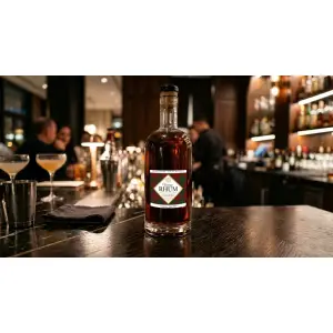 étiquette personnalisée pour rhum au style élégant