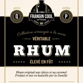 Étiquette personnalisée pour rhum classique
