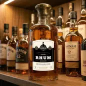 Étiquette personnalisée pour rhum classique