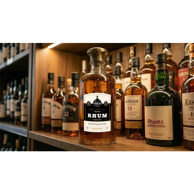 Étiquette personnalisée pour rhum classique
