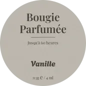 Étiquette personnalisée ronde pour bougie