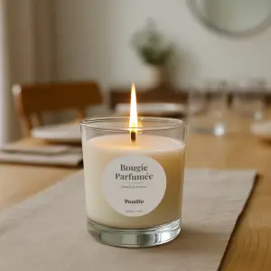 étiquette personnalisée ronde pour bougie