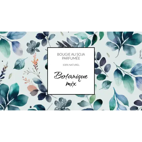 Étiquette personnalisée pour bougie artisanale