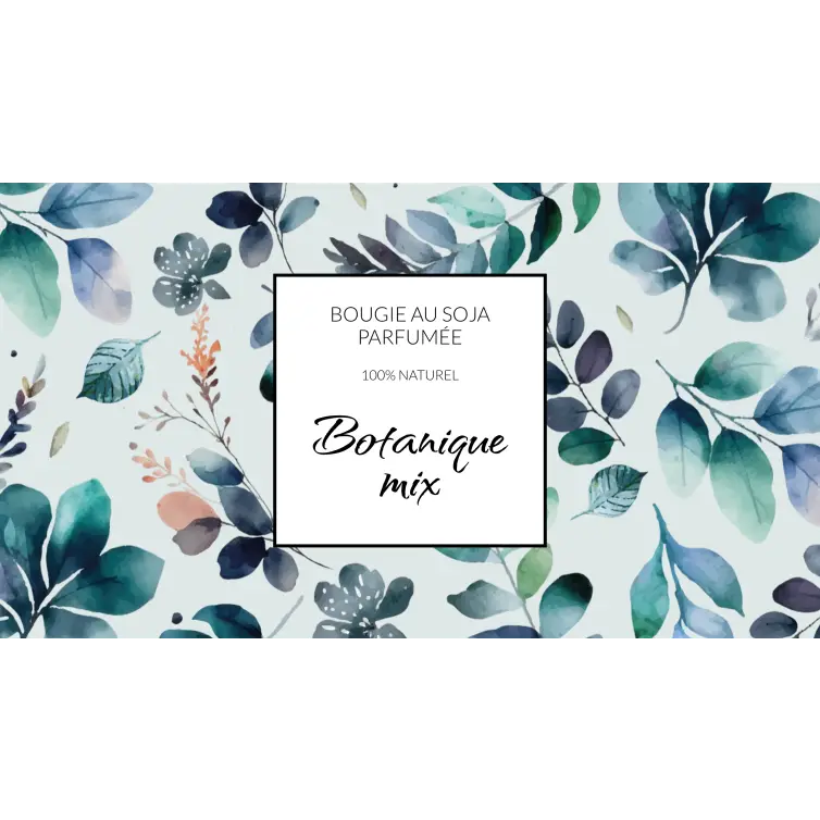 Étiquette personnalisée pour bougie artisanale