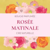 Étiquette personnalisée pour bougie papier doré