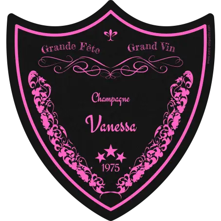 Étiquette personnalisée luxe pour bouteilles haut de gamme