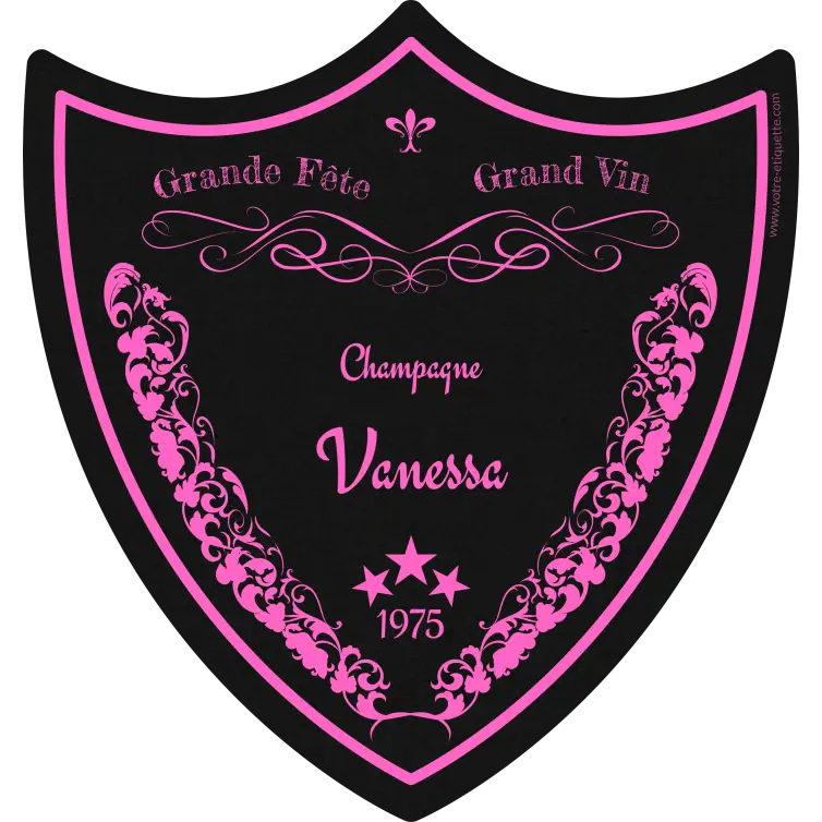 Étiquette personnalisée luxe pour bouteilles haut de gamme