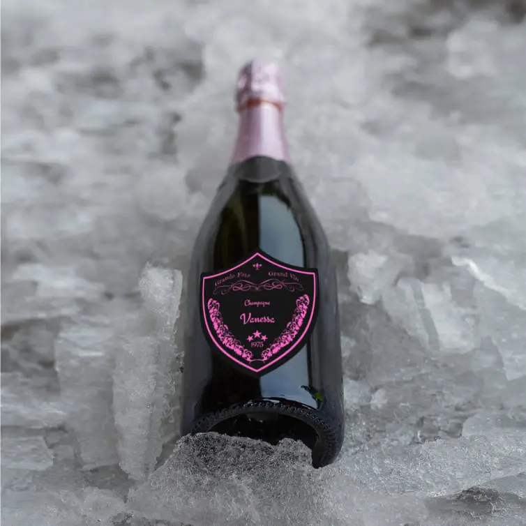 Étiquette personnalisée luxe pour bouteilles haut de gamme
