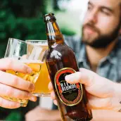 Étiquette personnalisée bière au format ovale premium